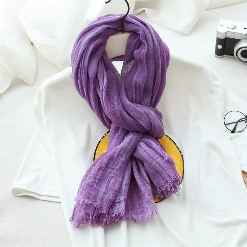 Cotton Linen Scarf Women Fashion Accessories E2701