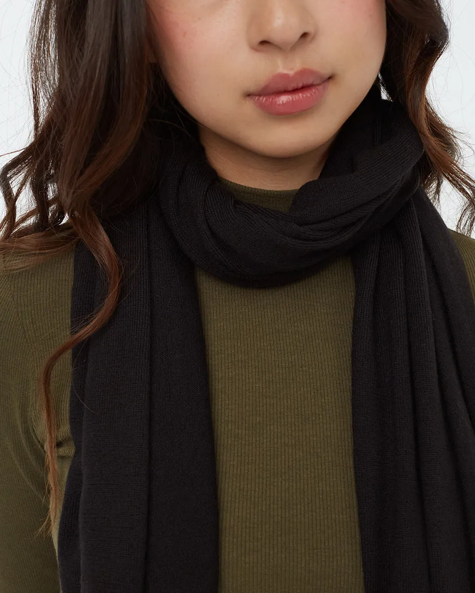 Cotton Ribbed Scarf