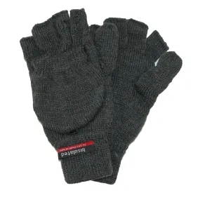 CTM® Men's Knit Flip Top Insulated Gloves