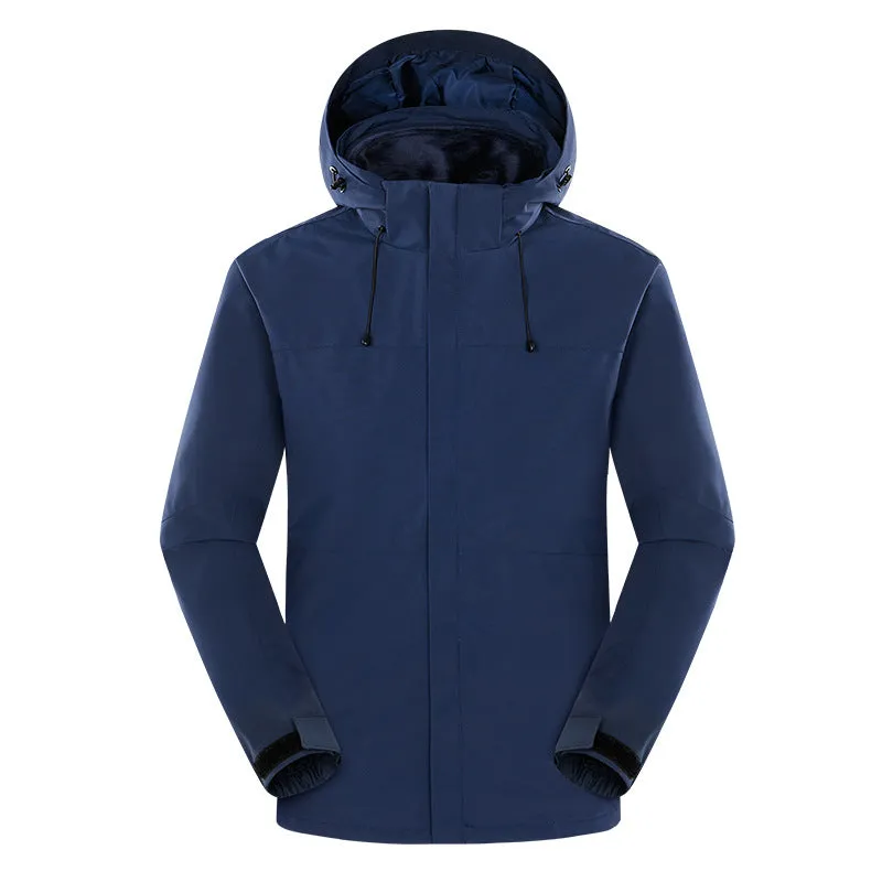 Custom Outdoor 3-in-1  Windproof Fleece Jackets