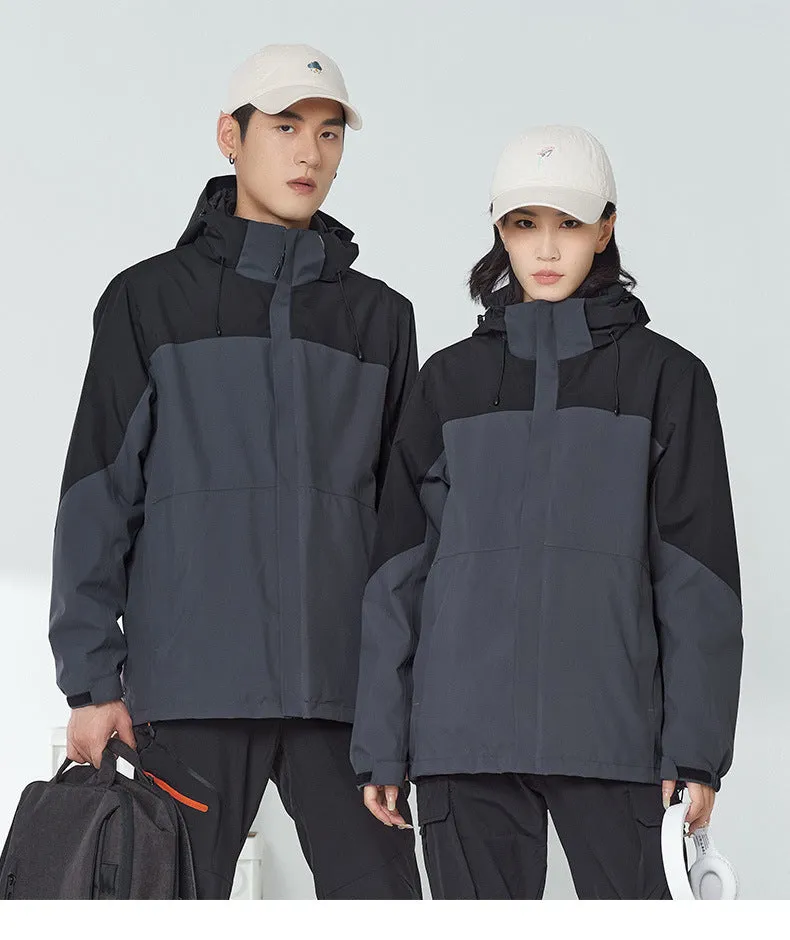 Custom Outdoor 3-in-1  Windproof Fleece Jackets