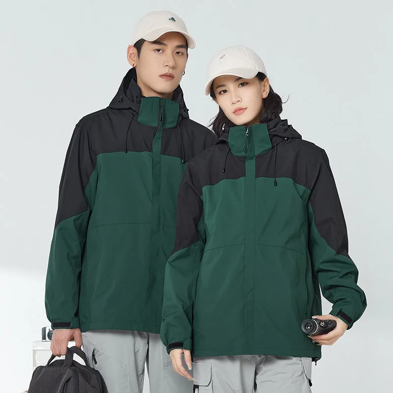 Custom Outdoor 3-in-1  Windproof Fleece Jackets