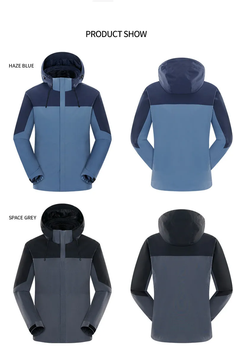 Custom Outdoor 3-in-1  Windproof Fleece Jackets