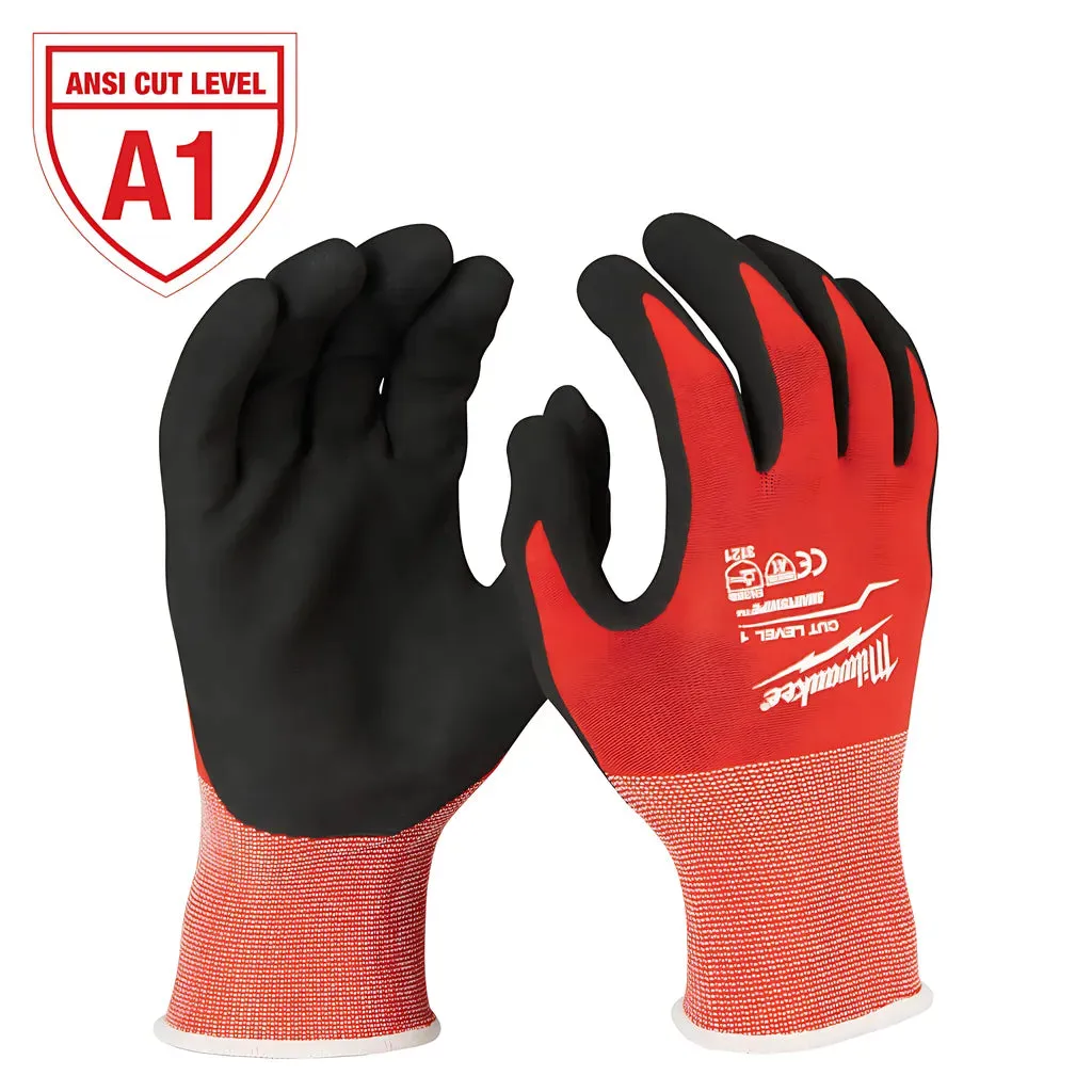 Cut Level 1 Nitrile Dipped Gloves - S