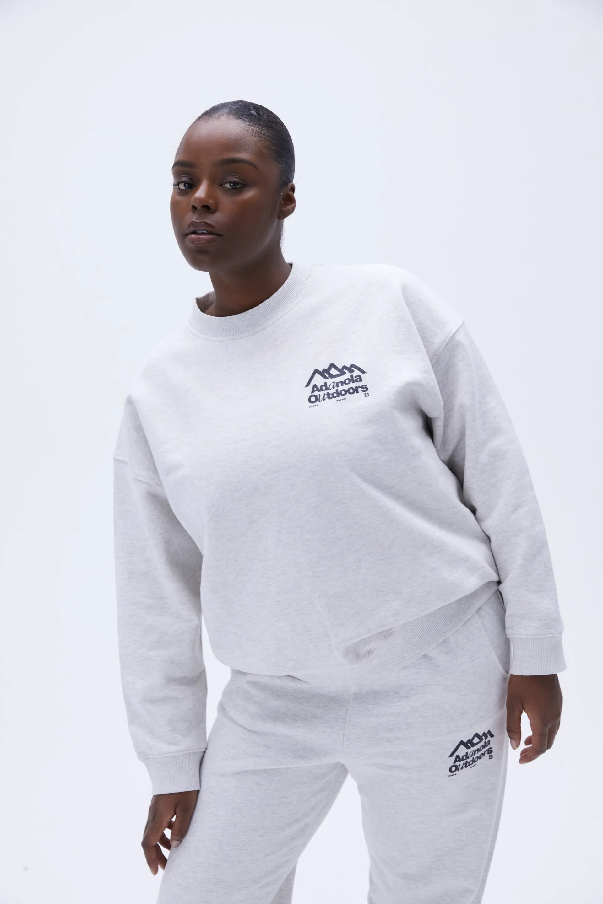 Discover Oversized Sweatshirt - Light Grey Melange