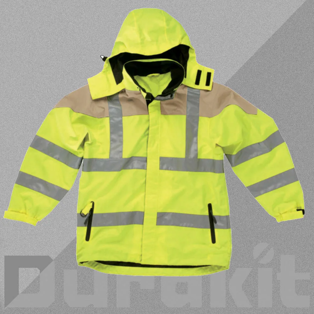 Durakit Safety Workwear - Class 3 Hi Vis Weatherproof Jacket