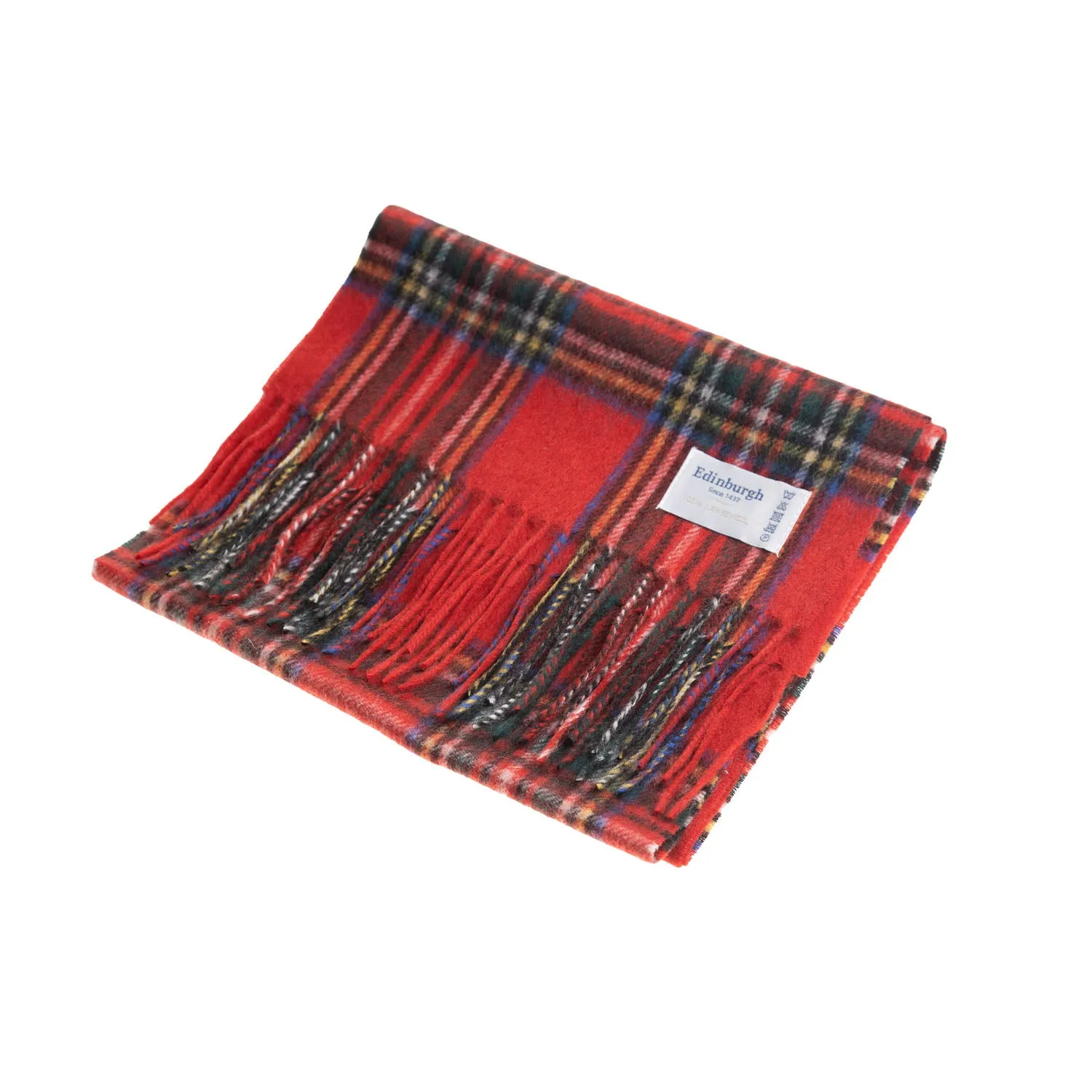 Edinburgh 100% Lambswool Scarf  Stewart Royal