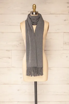 Epanouissement Grey | Soft Knit Scarf