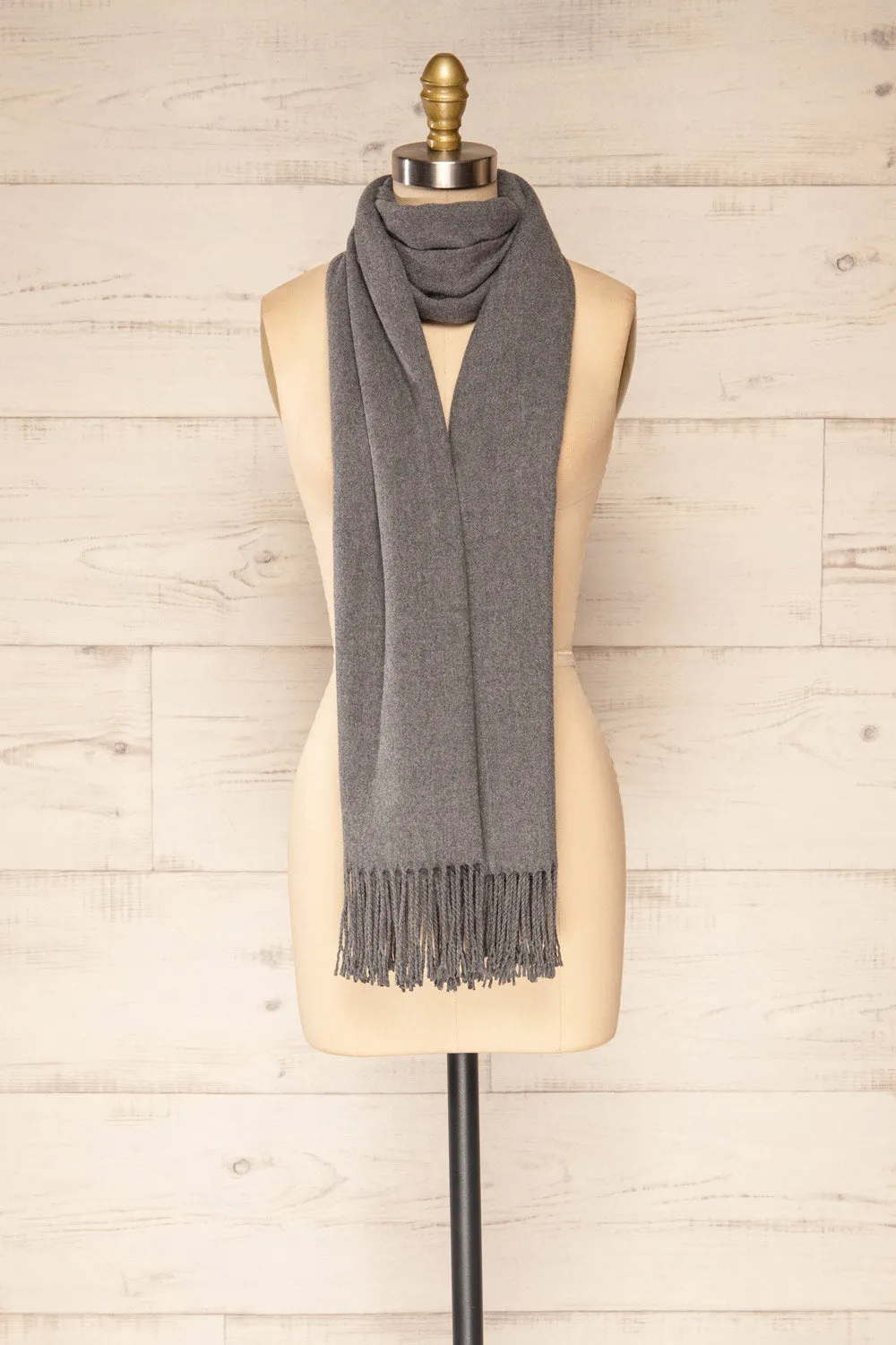 Epanouissement Grey | Soft Knit Scarf