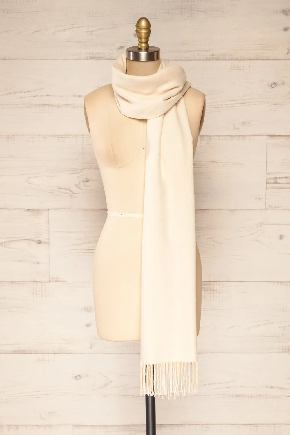 Epanouissement Ivory | Soft Knit Scarf