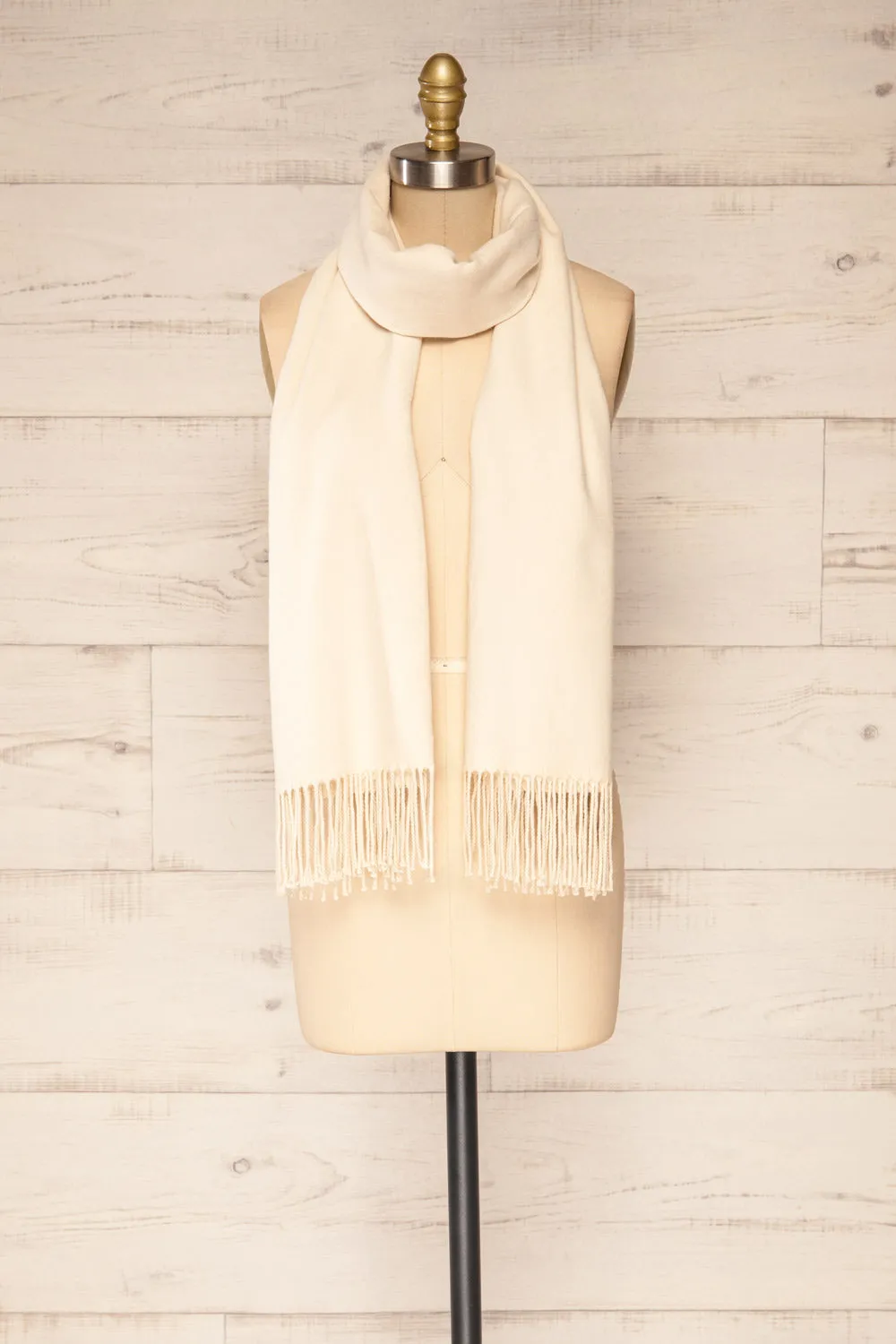 Epanouissement Ivory | Soft Knit Scarf