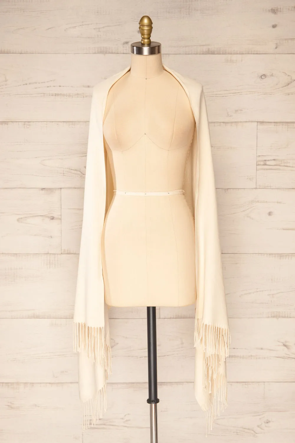 Epanouissement Ivory | Soft Knit Scarf