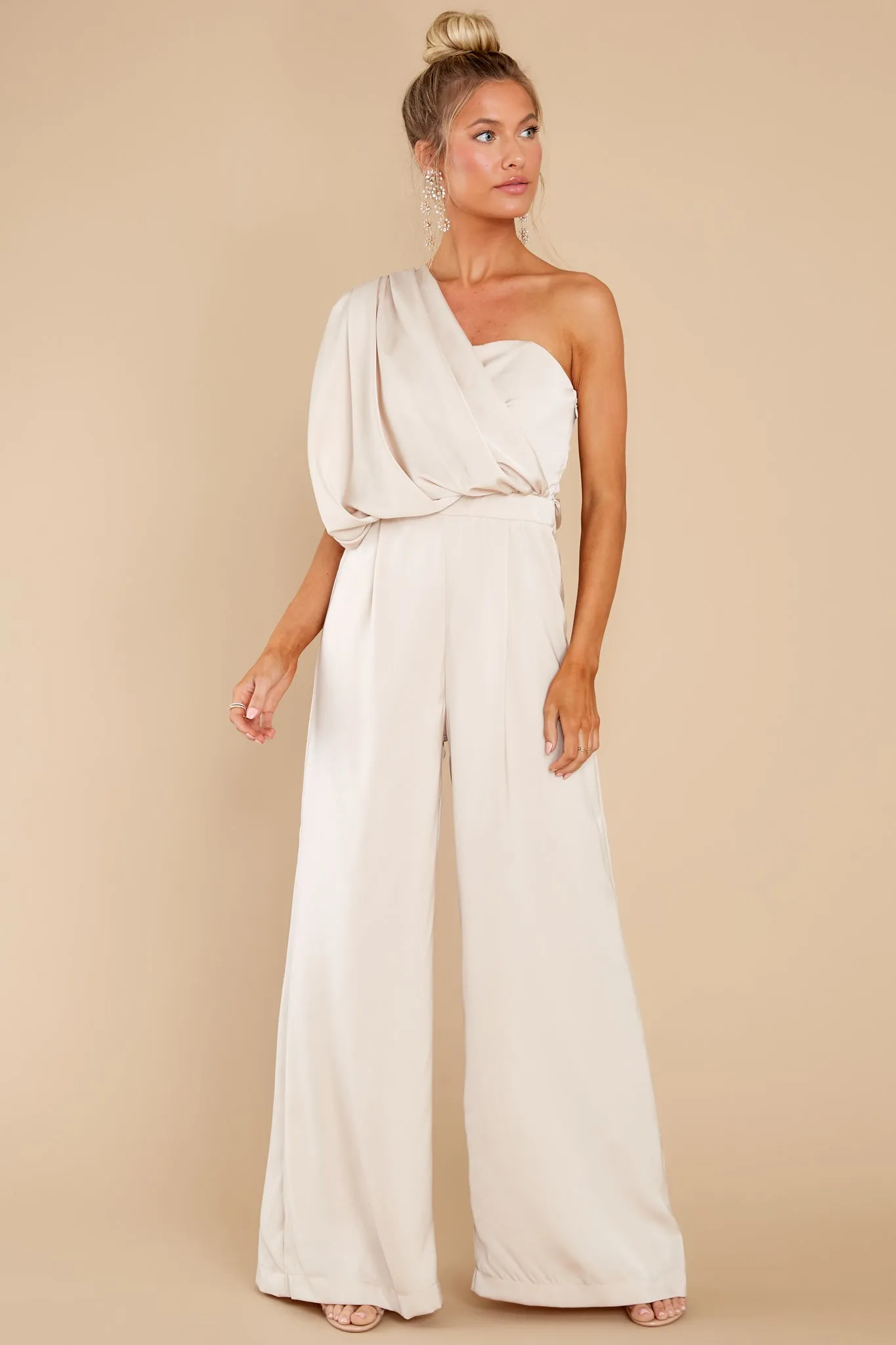 Essential Elegance Beige Jumpsuit