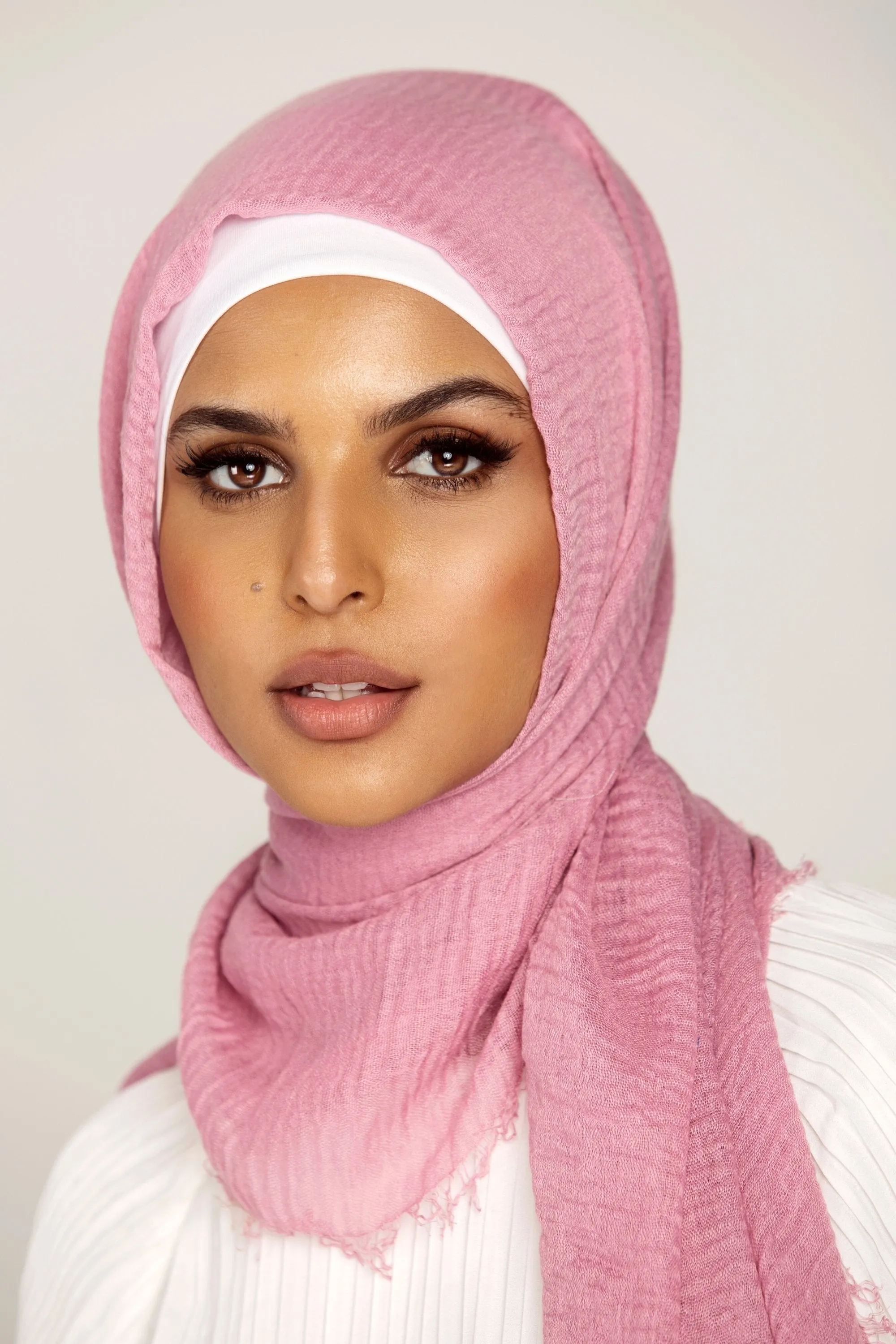 Everyday Crinkle Hijab - Peony