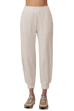 Faux Sherpa Patch Pant Ecru