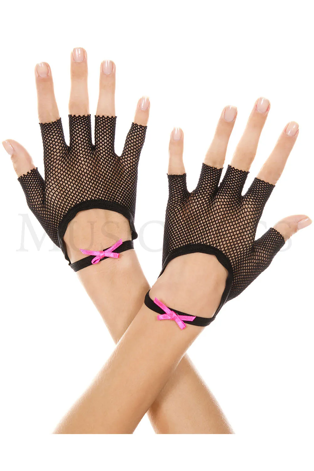 Fingerless Fishnet Gloves