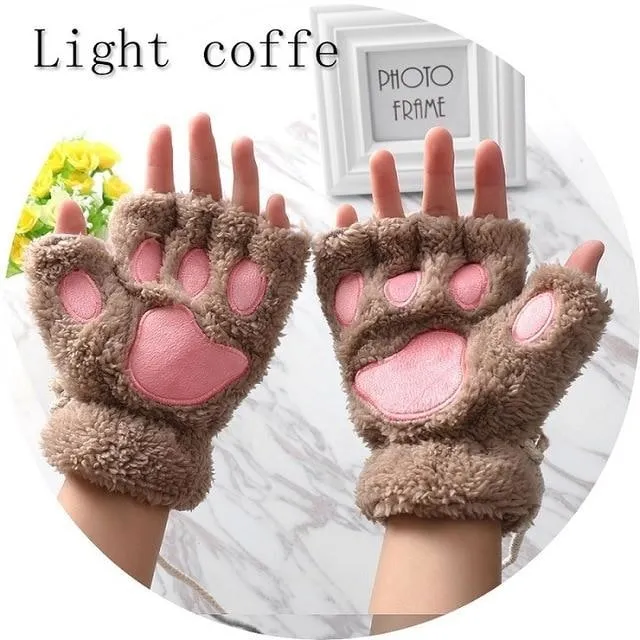 Furry Neko Mittens