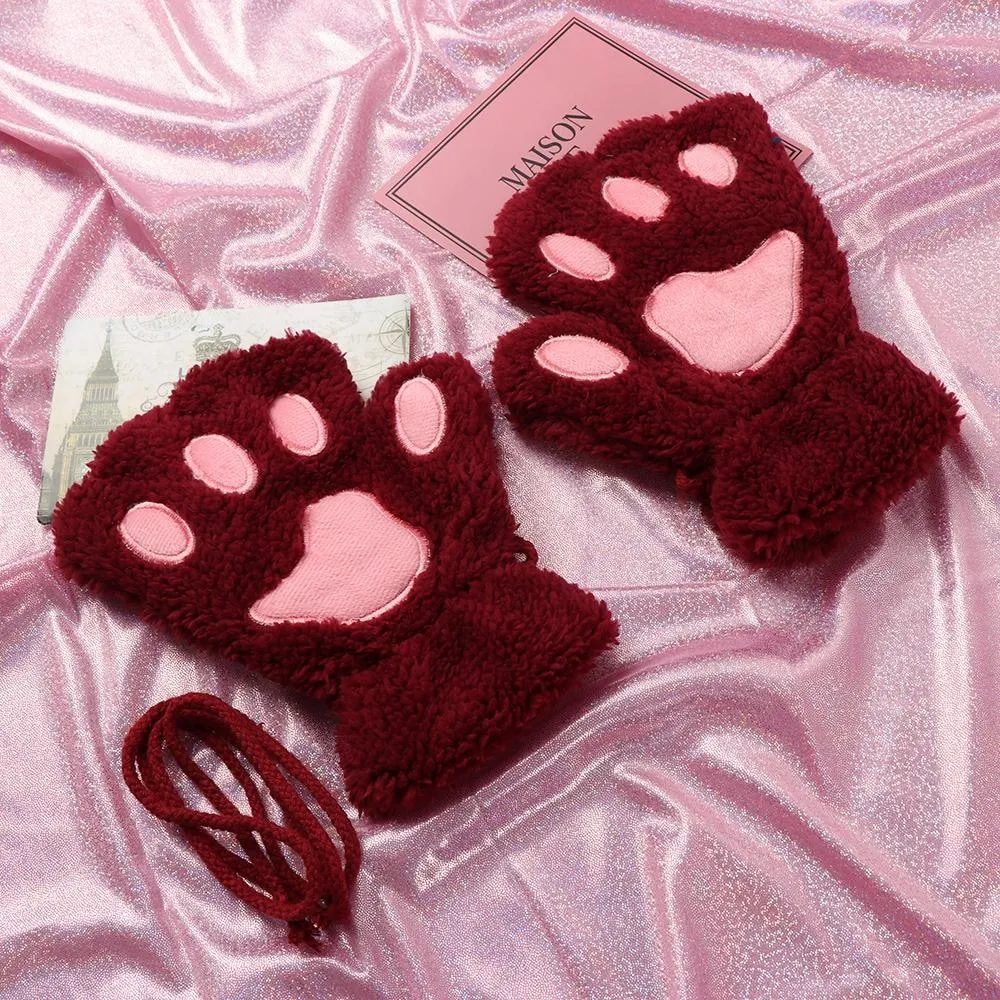 Furry Neko Mittens