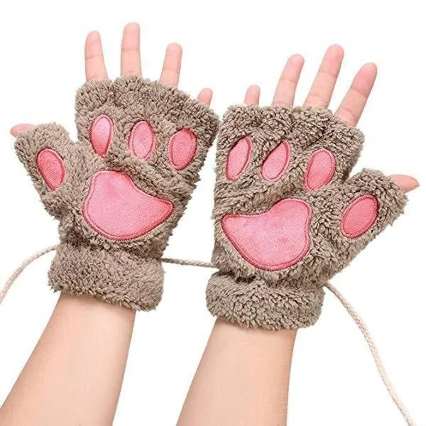 Furry Neko Mittens