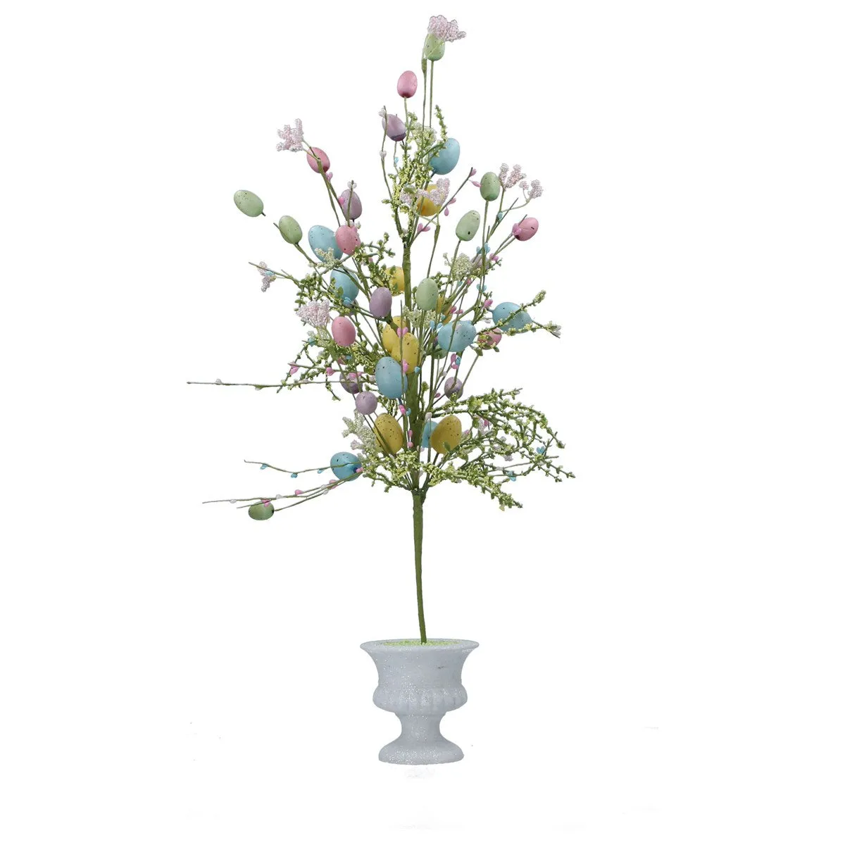 Gisela Graham Pastel Easter Egg Tree In Ceramic Pot