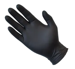 Gloves, Black Nitrile Gloves - Powder Free, Black Nitro Nitrile Disposable Gloves