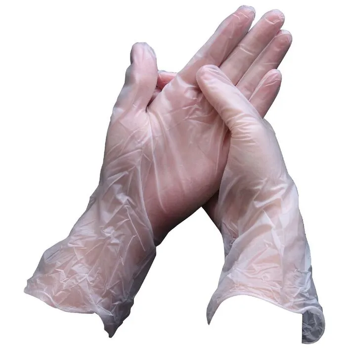 Gloves Vinyl  - 100 Pack, ULTRA FRESH Vinyl Disposable Powdered Gloves (Clear)