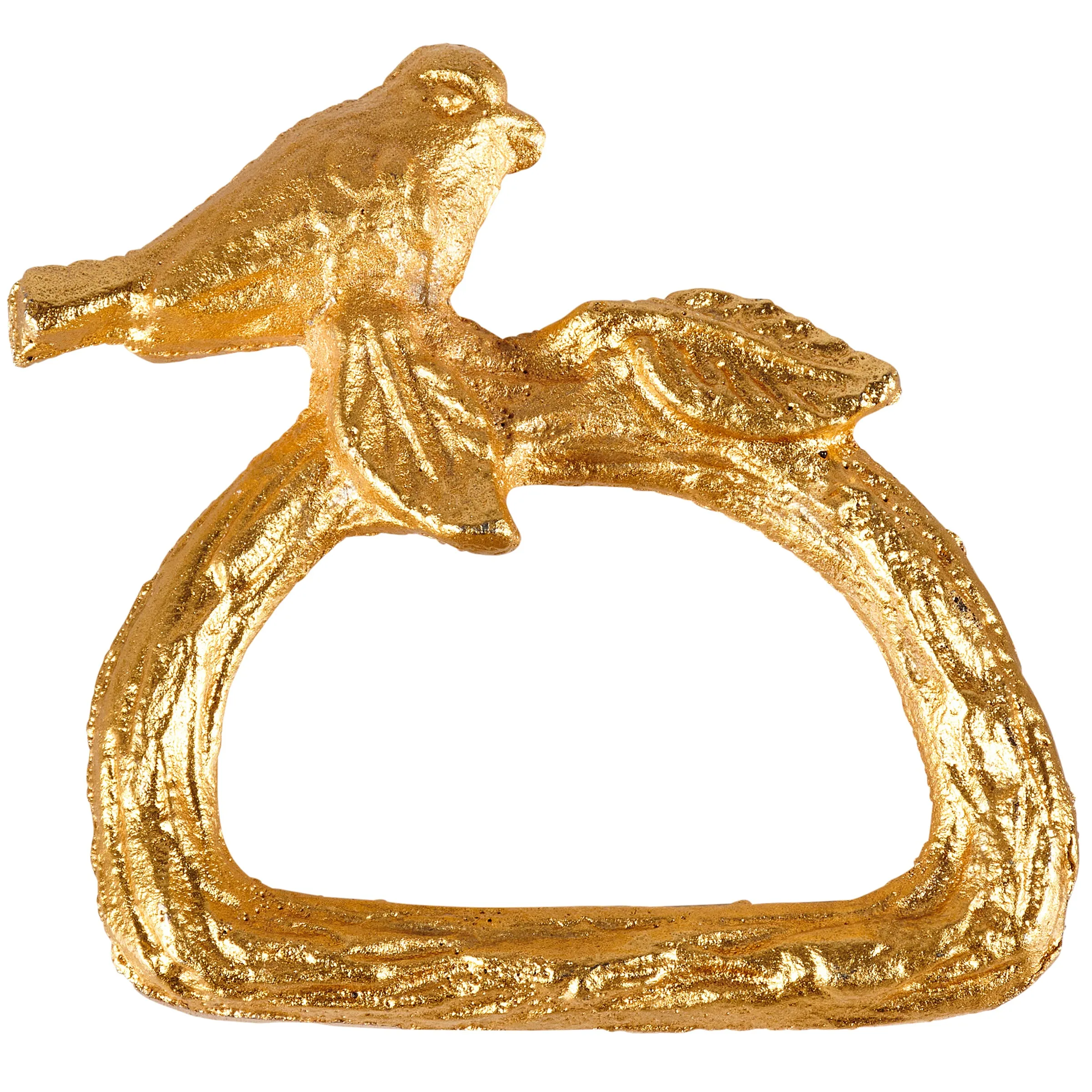 Golden Bird Napkin Ring Set