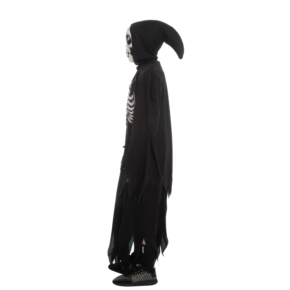 Grim Reaper Skeleton Costume for Boys Cosplay