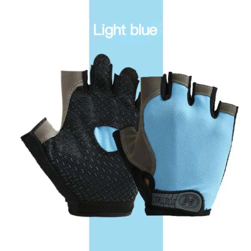 Half Finger Gloves Gym Fitness Anti-Slip Women Men Gel Pad Gloves  Gym Cycling Fingerless Gloves Bicycle Accessories