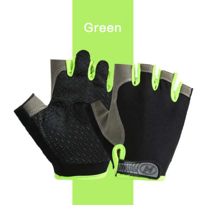 Half Finger Gloves Gym Fitness Anti-Slip Women Men Gel Pad Gloves  Gym Cycling Fingerless Gloves Bicycle Accessories