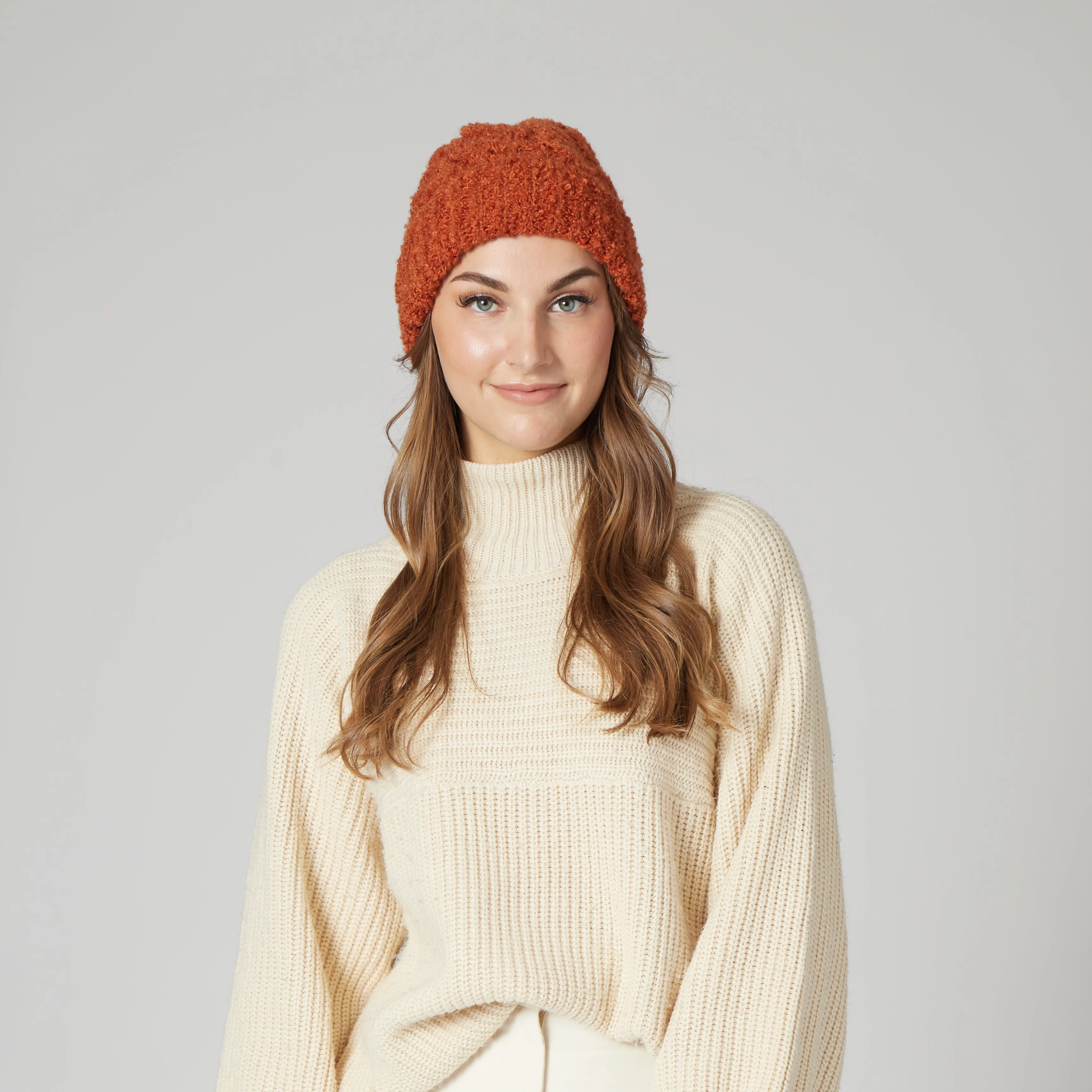 Hayride - Boucle Cable Knit Beanie