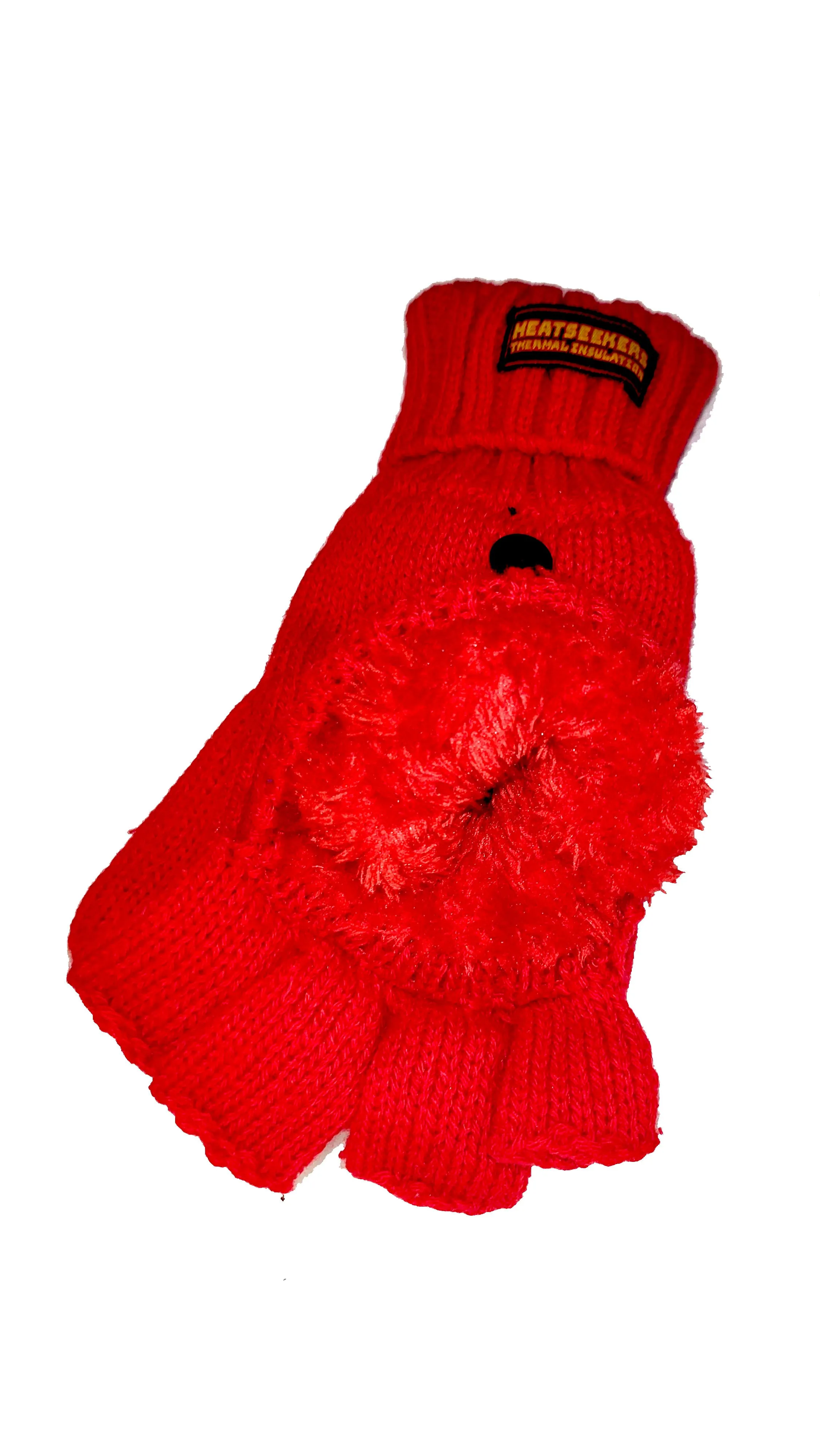 HEATSEEKERS by Vera Tucci - Thermal Cable Knit Fingerless with Flap Over Mittens G41/42