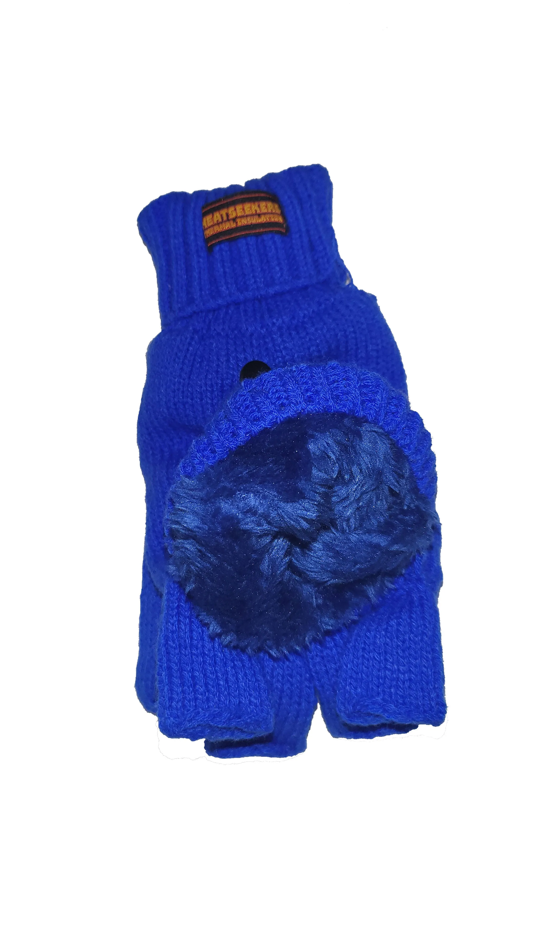 HEATSEEKERS by Vera Tucci - Thermal Cable Knit Fingerless with Flap Over Mittens G41/42