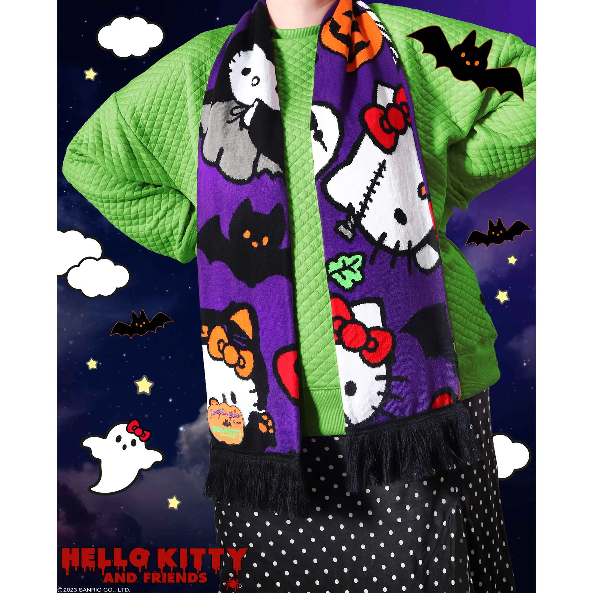 Hello Halloween Scarf