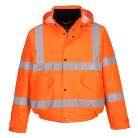 Hi-Vis Bomber Jacket Orange