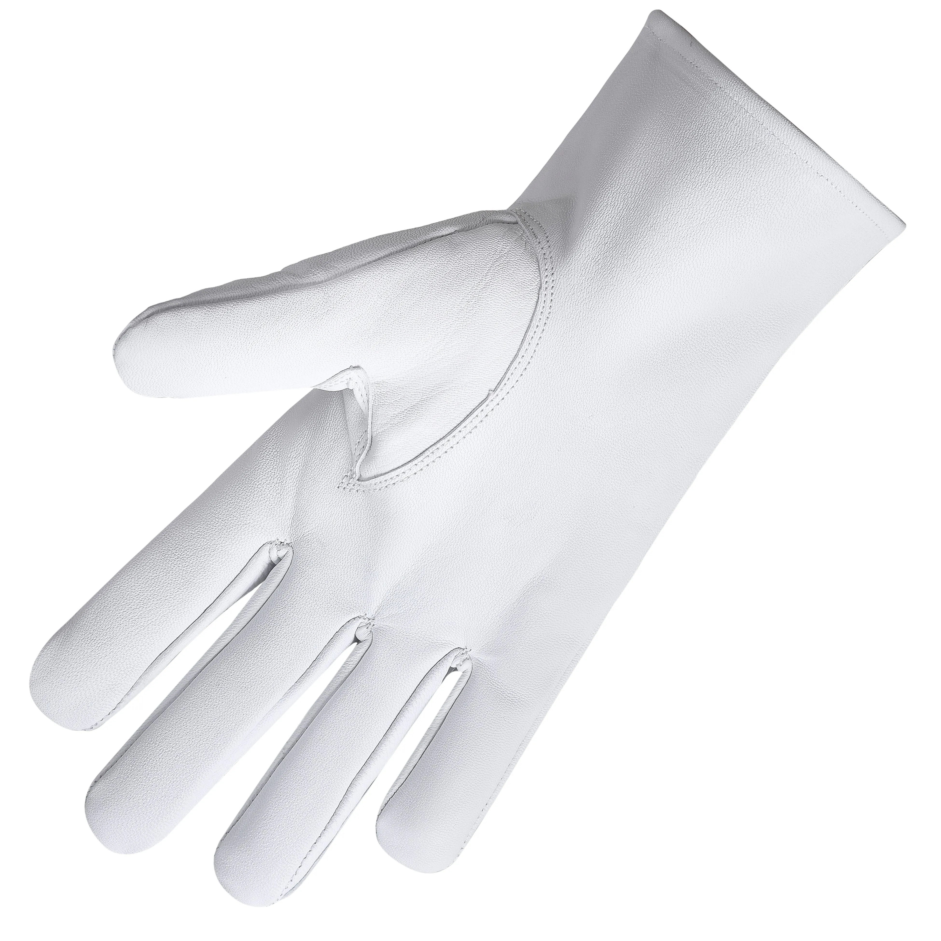 High Priest Royal Arch Chapter Gloves - White Leather