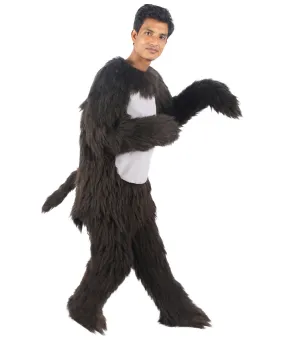 HPO Black and Grey Gorilla Costume | Long Synthetic Fibers