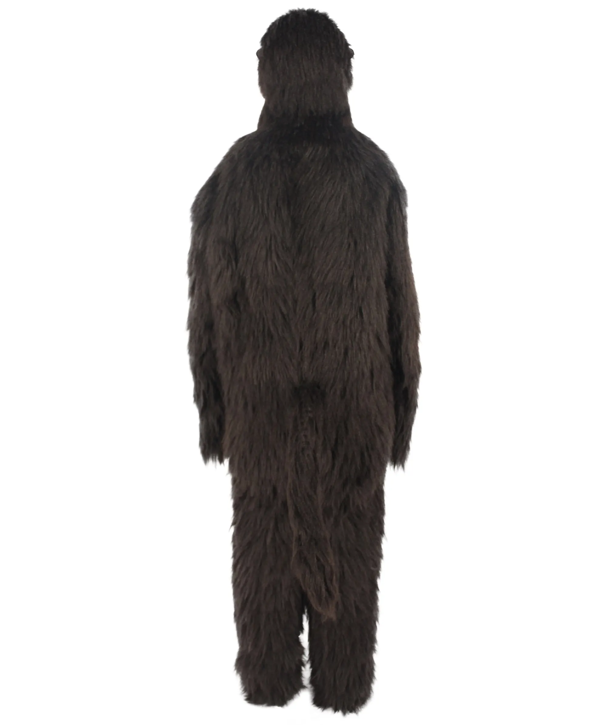 HPO Black and Grey Gorilla Costume with Mask | Long Synthetic Fibers Bundle