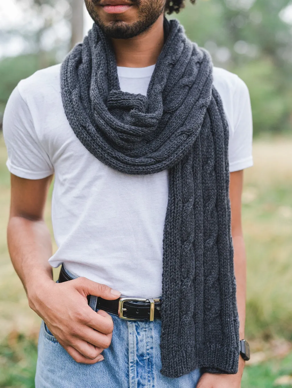 Jo Jo's Cashmere Cable Scarf Kit