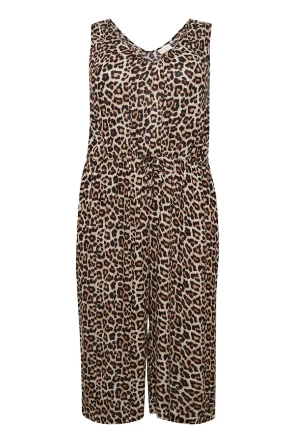 Kaffe Curve Ami Jumpsuit in Leopard