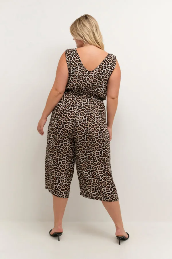 Kaffe Curve Ami Jumpsuit in Leopard