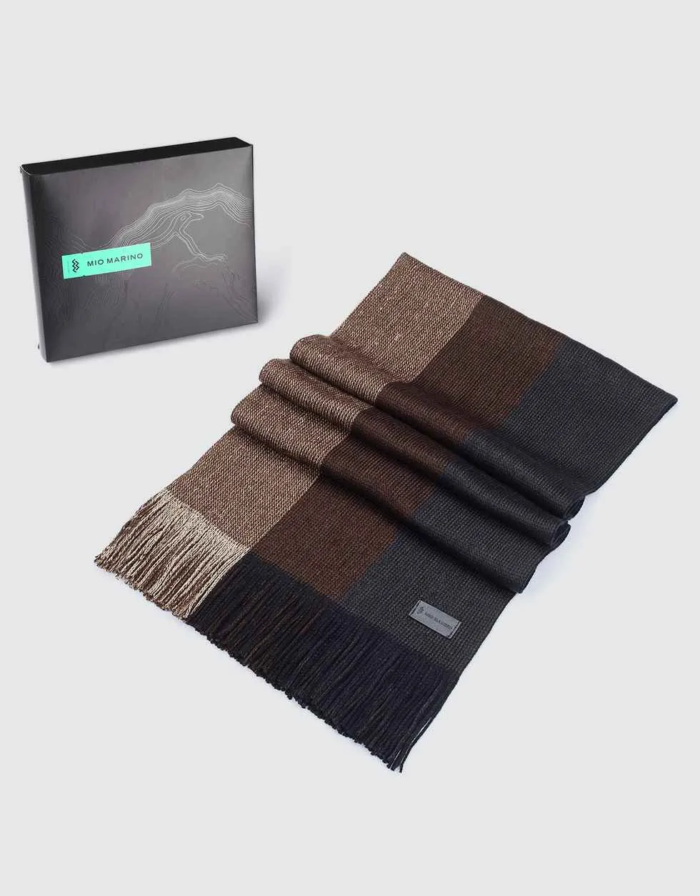 King Striped Knit Scarf