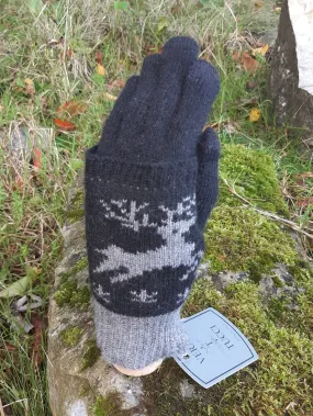 Knitted Reindeer Glove - G24