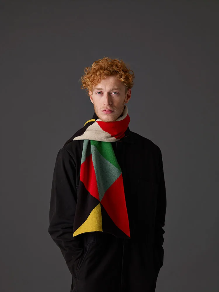 Large Triangles Scarf Multicolour Sample Sale