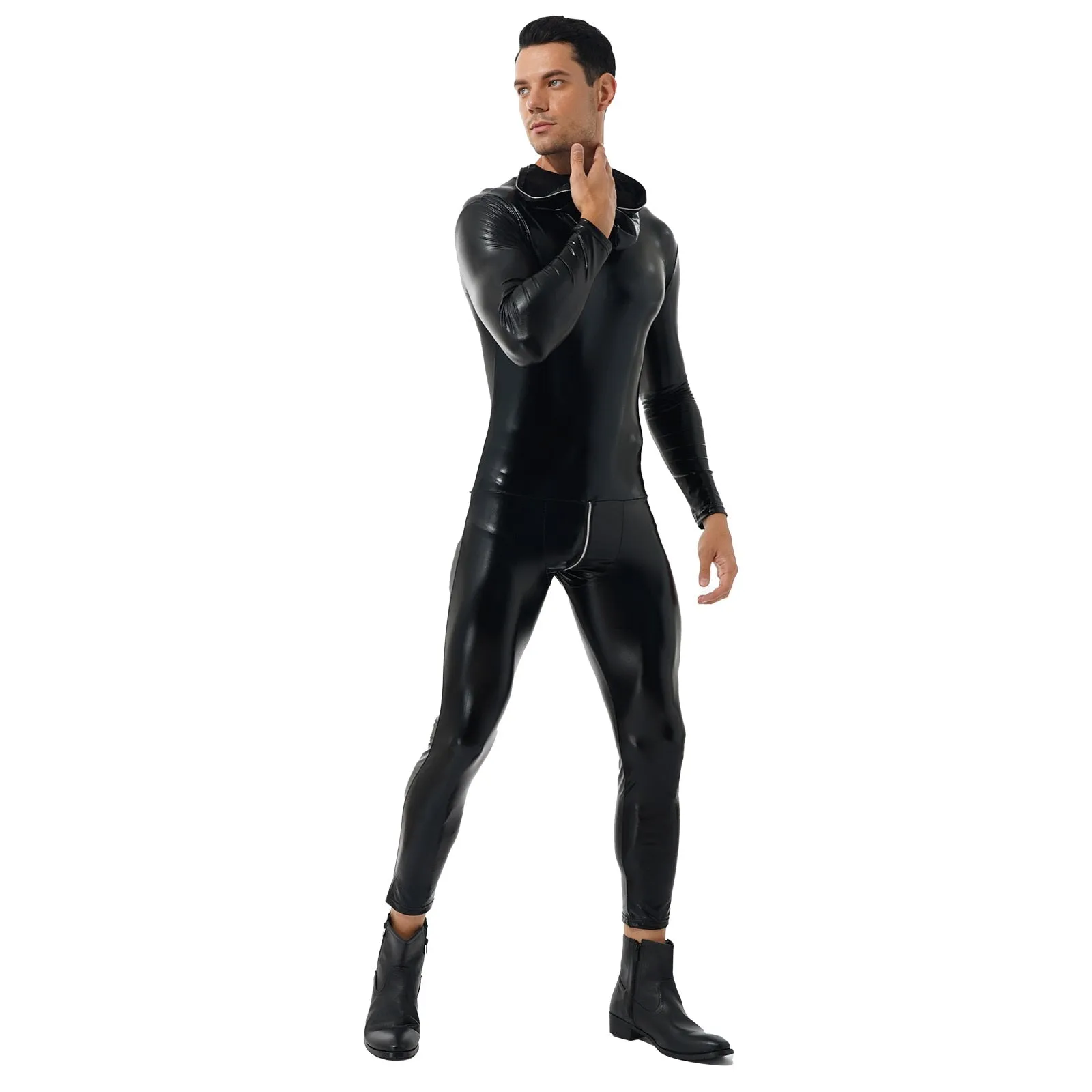 Latex Catsuit Wet Look Jumpsuit