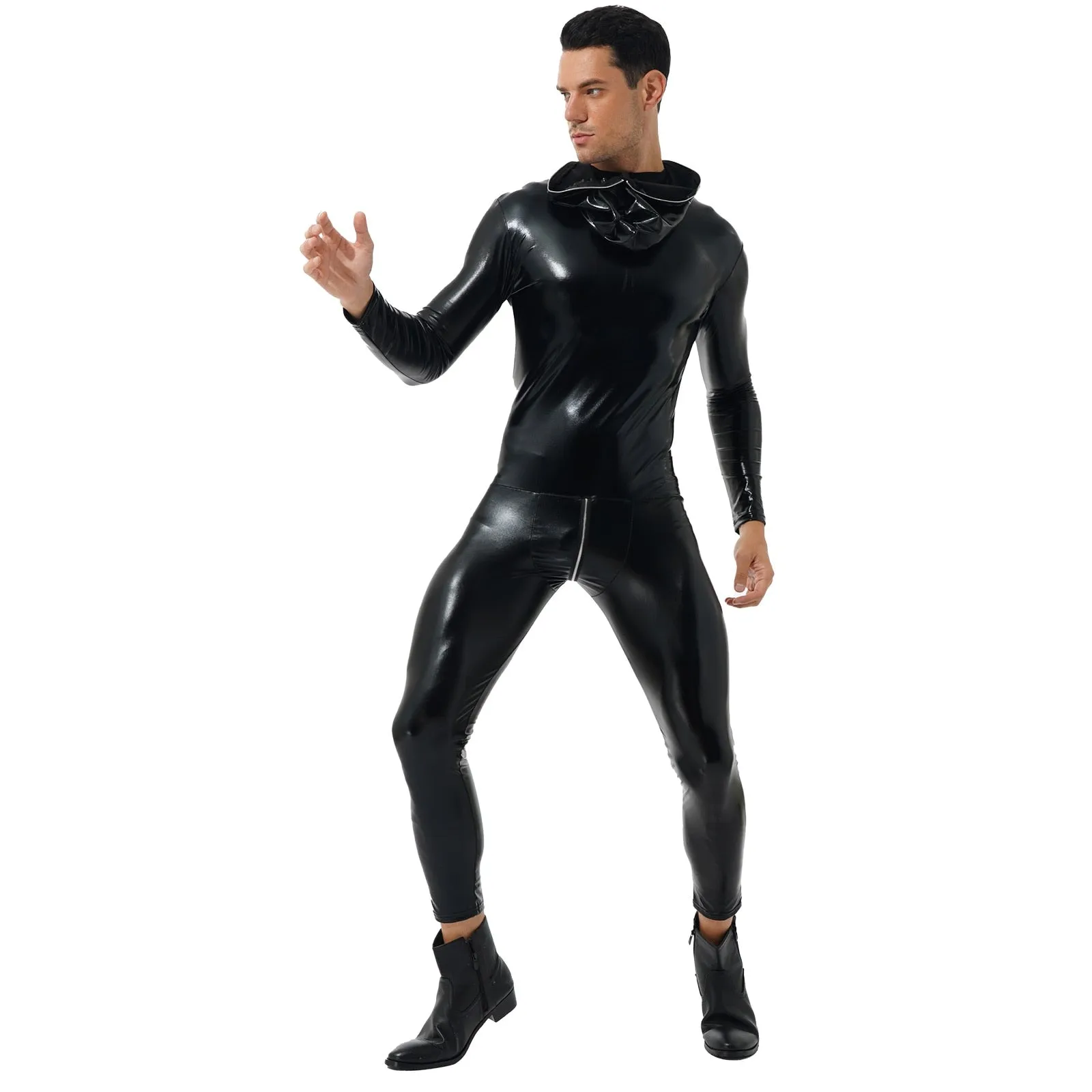 Latex Catsuit Wet Look Jumpsuit