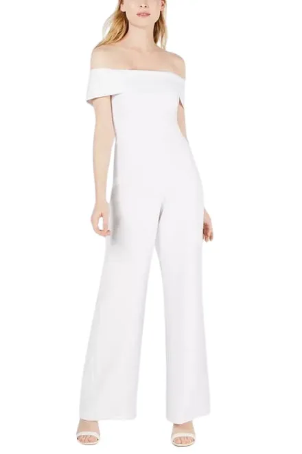 Laundry Spaghetti Strap Popover Zipper Back Elastic Waist Solid Crepe Jumpsuit