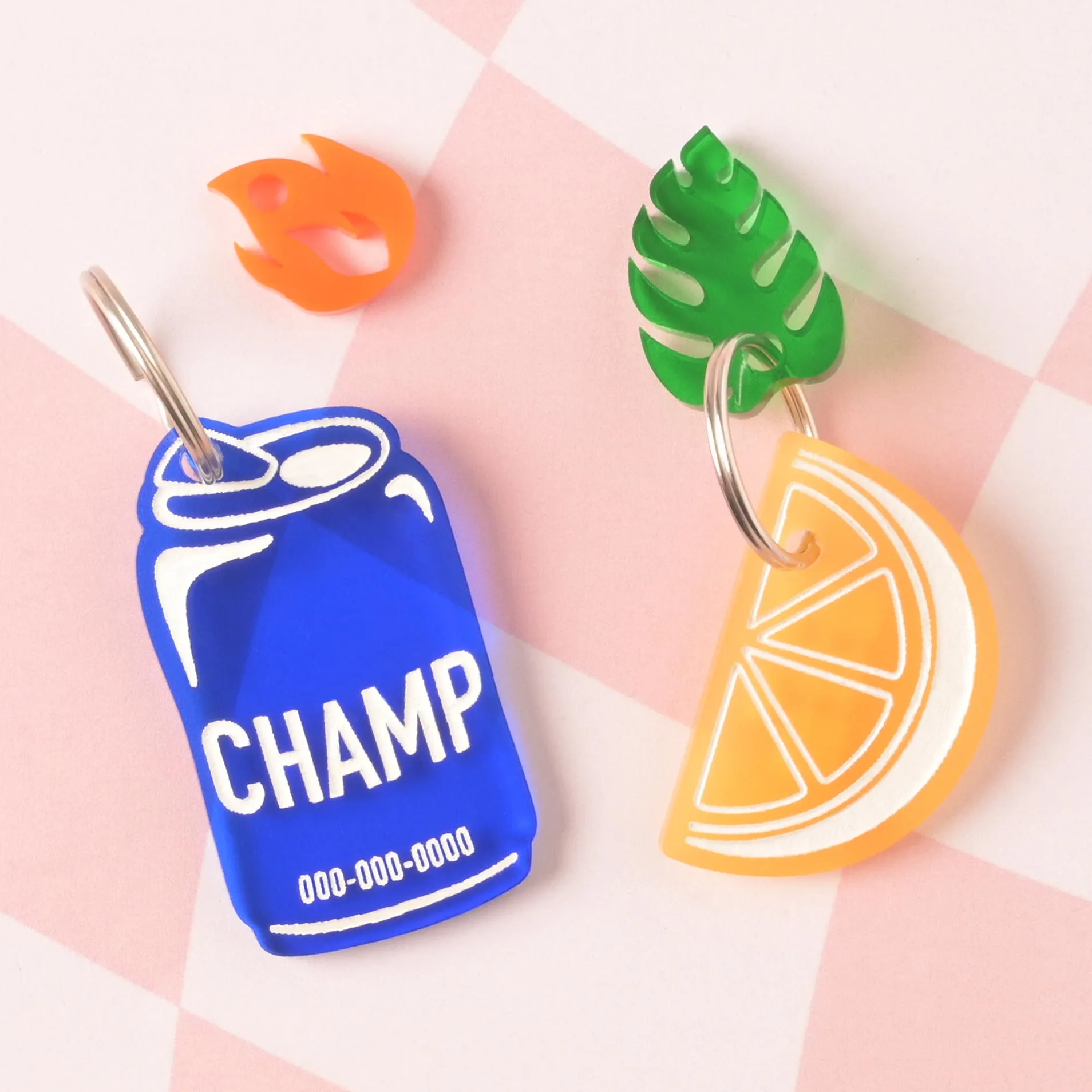 Lemon Wedge Personalized Pet Tag