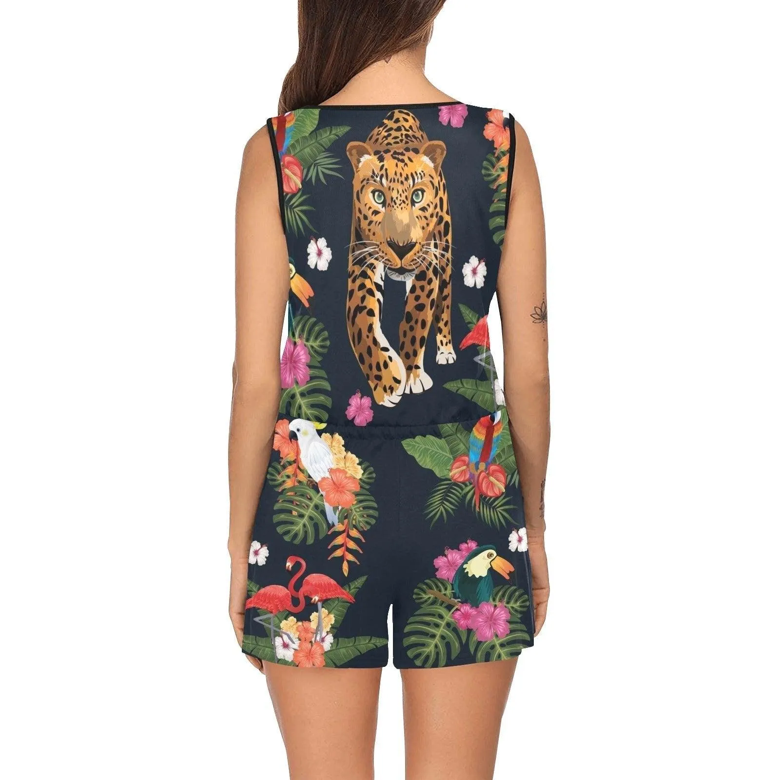 Leopard Women Jumpsuit Print