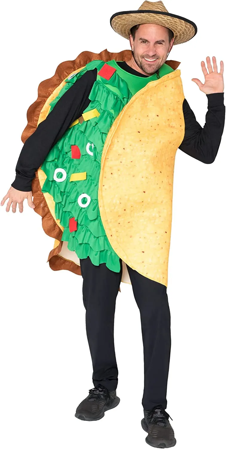 Men Hard Shell Taco Costume - Adult